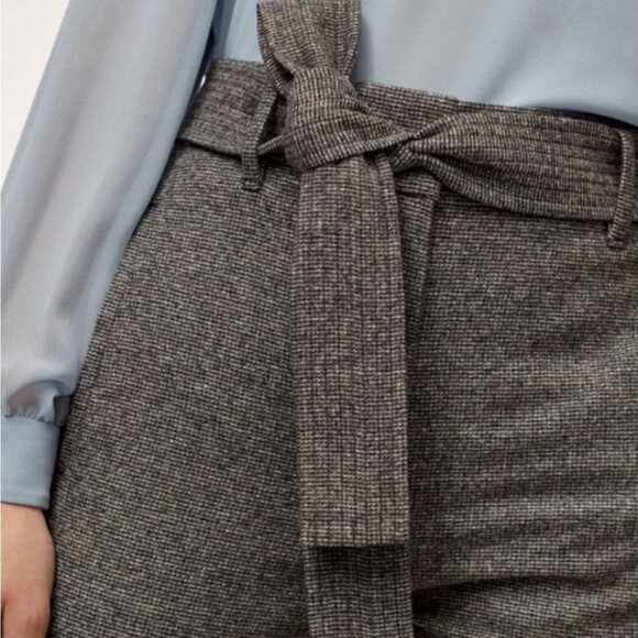 ARITZIA Wilfred Jallade Pants Tie Front High Rise Wool Blend Size 4 - Picture 2 of 9